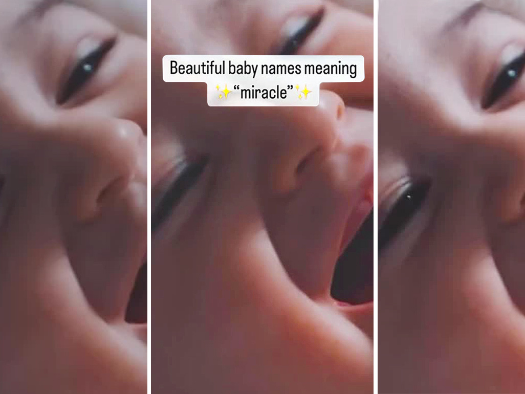 a baby smiling