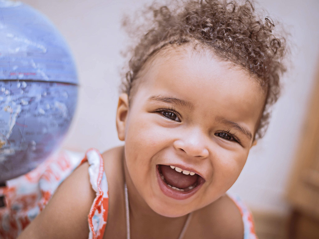 smiling baby girl